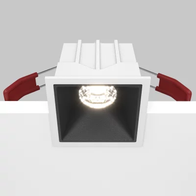 Встраиваемый светильник Alfa LED белый квадратный 10