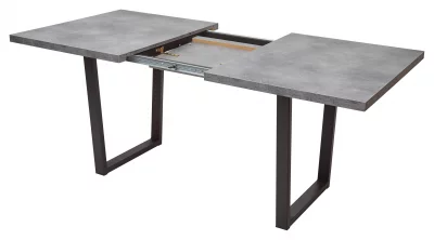 Раскладной обеденный стол ЛОФТ 160 Бетон Портленд/Черный M-City 160X90X76 CM 3