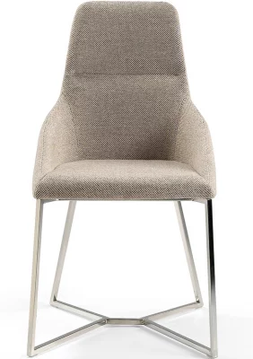 Стул на стальном каркасе F3209 50X61X91 CM бежевый 4