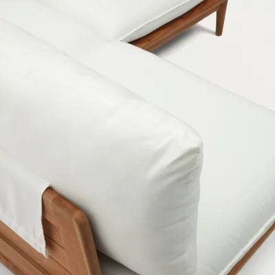 Комплект из модульного дивана и столика из тика Portitxol 180X180X85 / 80X80X35 CM 4
