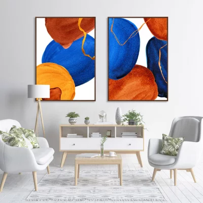 Диптих Forms and colors composition No41 75X105 / 75X105 CM 4