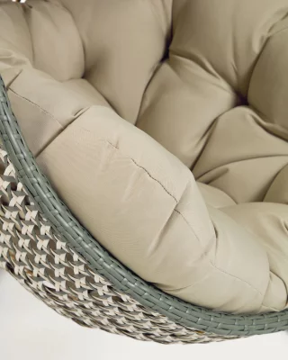 Подвесное кресло Cira из полиротанга 105X105X197 CM 5