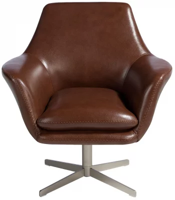 Поворотное кресло кожаное Ramiro 82X74X85 CM 5