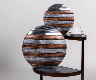 Ваза металлическая Stripes 33X5X30CM 4