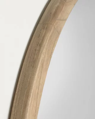 Круглое зеркало из массива дерева минди Alum 80 CM 4