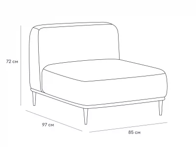 Секция Portofino одинарная 85X97X72 CM 3