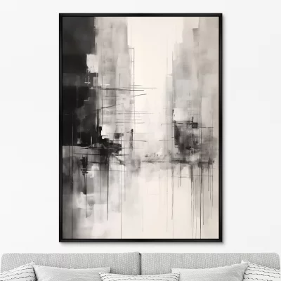 Постер на холсте Rain in the city 75X105 CM 6