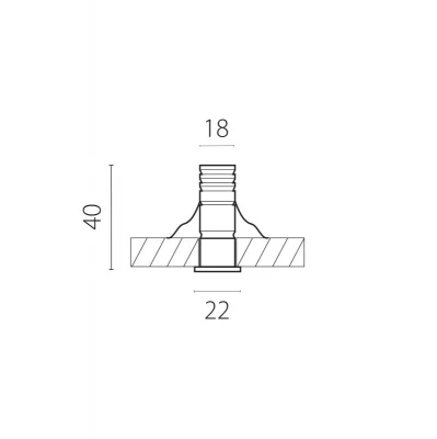 Встраиваемый светильник Mobi 2X2X5 CM 3