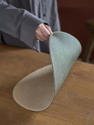 Салфетка сервировочная drop, 33х41 см, зеленая/бежевая 3