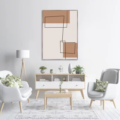 Репродукция на холсте Cityscape at profile 75X105 CM 3