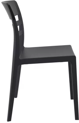 Стул пластиковый Moon 52X57X83 CM чёрный 5