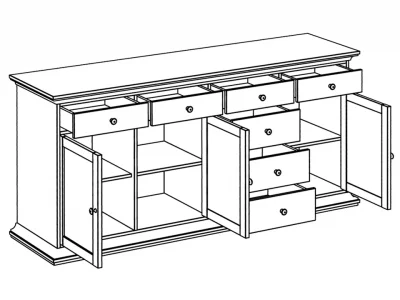 Сервант большой Reina 182X48.5X87.5 CM 3