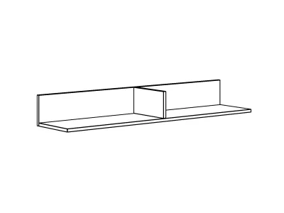 Полка большая Rili 120,4X27X15,4 CM 3