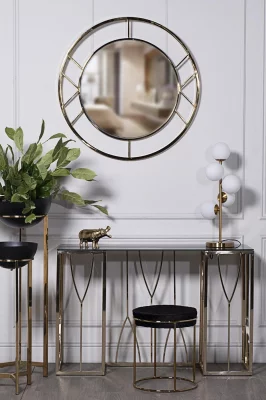 Банкетка велюровая чёрная/золотая 38X38X45 CM 4