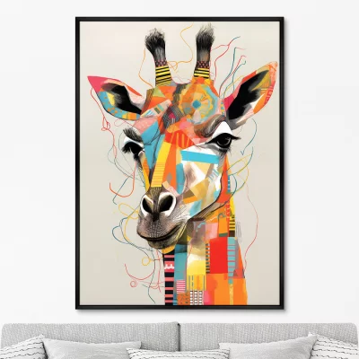 Постер на холсте Giraffes 75X105 CM 6