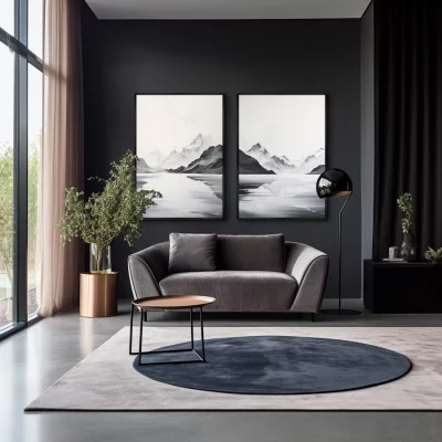 Набор из двух постеров на холсте Landscape collection Reflection 75X105 / 75X105 CM 4