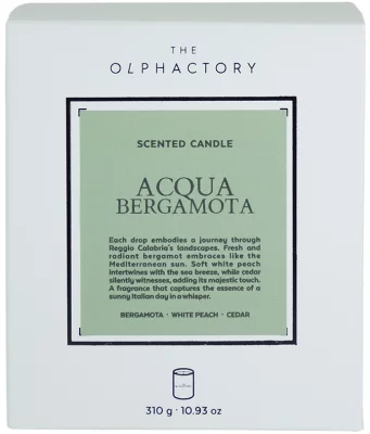 Свеча ароматическая The Olphactory White insignia Acqua bergamota 60 часов горения 5