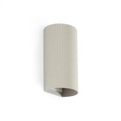 Настенный светильник SOLE круглый серый с рифлением 2xGU10 15.5X6.5X8 CM 5