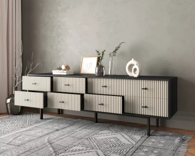Комод с восемью ящиками Emerson 190X45X60 CM 3