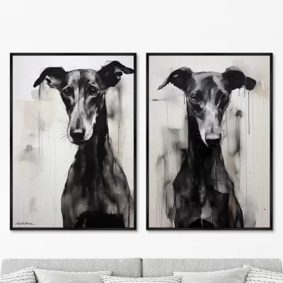 Набор из двух постеров на холсте Tender look 75X105 / 75X105 CM 8