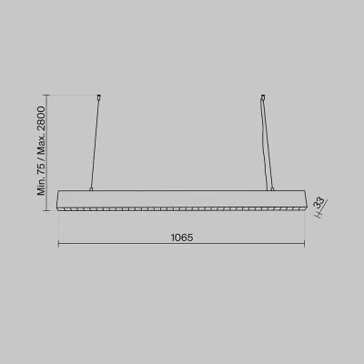 Подвесной светильник Vinder 107X3X280 CM 19