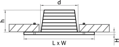 Встраиваемый точечный светильник Leddy 9X9X1 CM 3