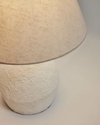 Настольная лампа Noara из магния с белым покрытием 30X30X43 CM 4