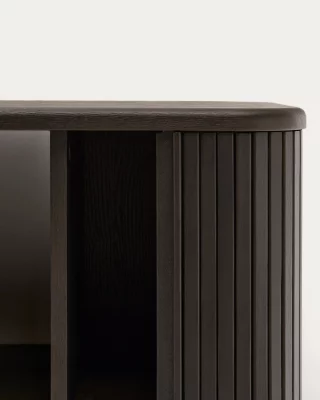 Тумба для ванной Mailen из шпона ясеня в тёмной отделке 90X45 CM 5