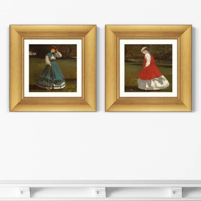 Диптих A Game of Croquet 36X36 / 36X36 CM 4