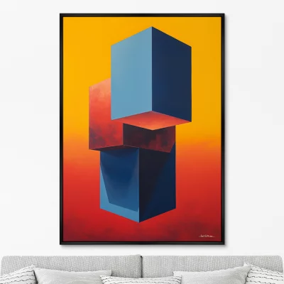 Постер на холсте Cubes 75X105 CM 6