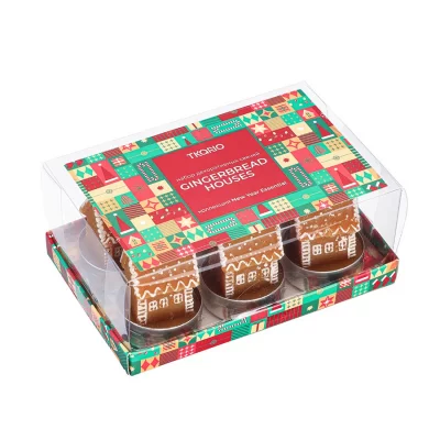 Набор декоративных свечей gingerbread houses из коллекции new year essential, 6 шт. 6