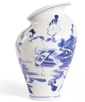 Фарфоровая ваза Floral Delft 20X20X30 CM 6