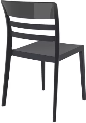Стул пластиковый Moon 52X57X83 CM чёрный 3