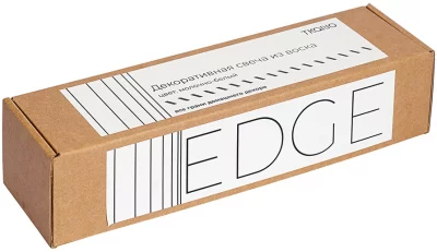 Свеча декоративная Edge 5X5X26 CM молочно-белого цвета 3