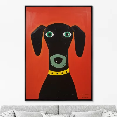 Постер на холсте Dog 75X105 CM 6