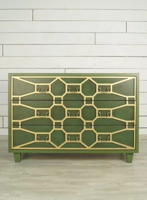Зеленый комод Emerald 111X43X78 CM 5