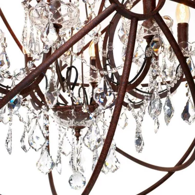 Подвесная люстра Foucaults Orb Crystal 80X80X120 CM 3