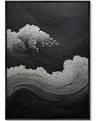 Набор из постеров на холсте Restless ocean 75X105 / 75X105 CM 3