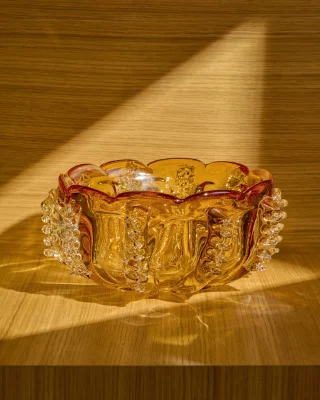 Стеклянная декоративная чаша Nicora 31X31X11.5 CM 3