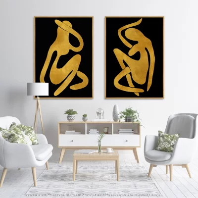 Диптих на холсте Sensual vibrations 75X105 / 75X105 CM 4