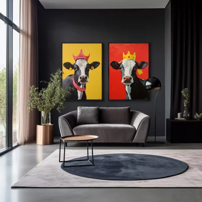Набор из двух постеров на холсте Beauties 75X105 / 75X105 CM 4