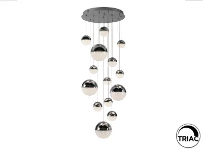 Люстра Sphere 14L хромированная D60 DIMABLE 60X180 CM 7
