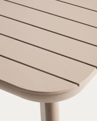 Раскладной садовый стол из алюминия с отделкой тауп Izola 220X100 CM 4