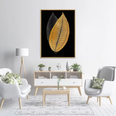 Постер на холсте Calophyllum inophyllum leaf 75X105 CM 3