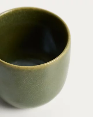 Зелёная керамическая кружка Uilo 7X7X6.3 CM 5