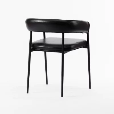 Стул Манчестер черная экокожа ножки металл черный 57X57X75 CM 4