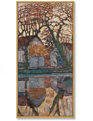 Триптих Farm near Duivendrecht 52X105 / 52X105 / 52X105 CM 4