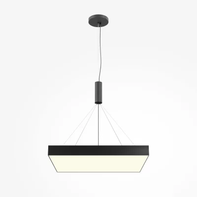 Потолочный светильник Zon черный квадратный 600x600 6
