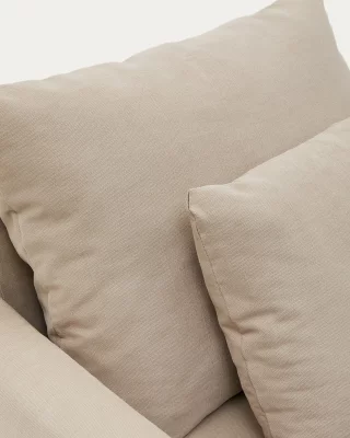 Чехол для кресла Nora из льна и хлопка бежевый 92CM 5
