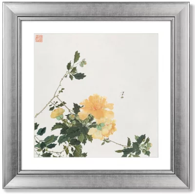 Диптих Insects and Flowers 61X61 / 61X61 CM 3